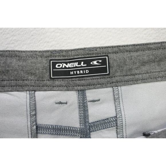 Oneill Hybrid Board Shorts Athletic Gray Surf Land Water Stretch Mens Sz 38 NWT - Picture 4 of 7